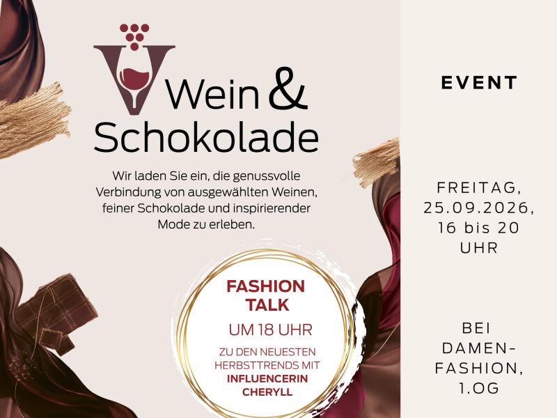 Introbild zu Artikel Wein & Schokolade bei Ahrens